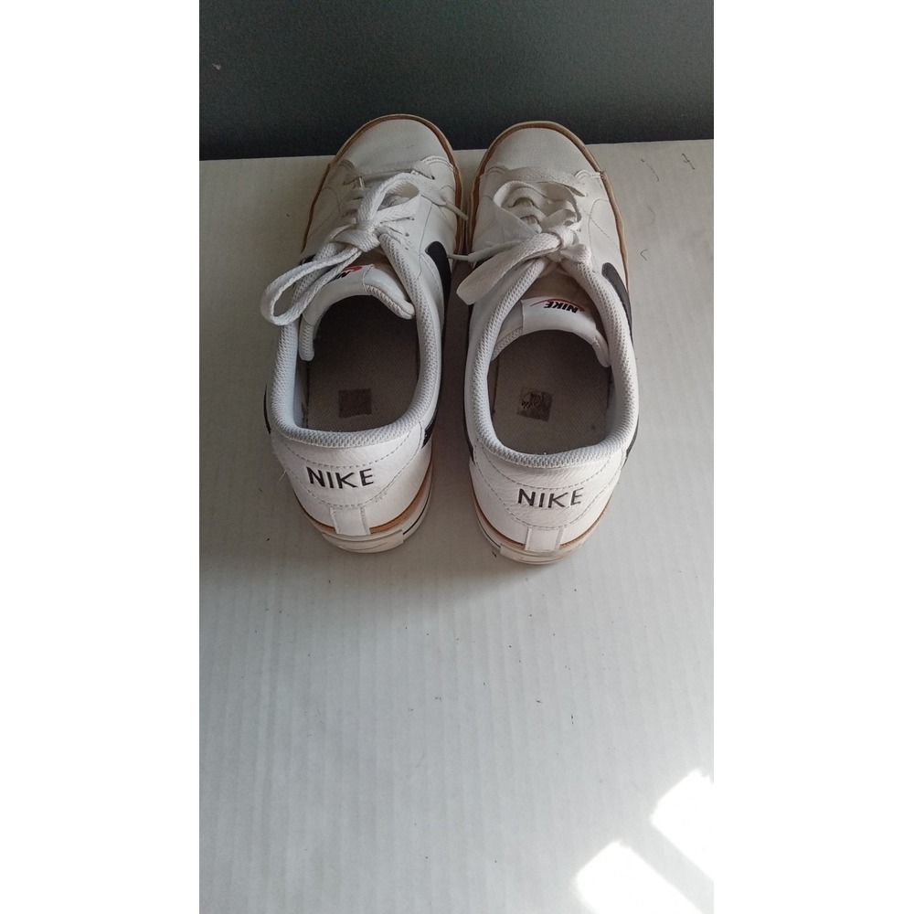 Nike Court Vintage Premium Sneakers Leather Casual Shoes White Black Size - Picture 3 of 7